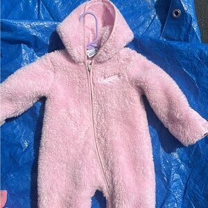 Nike Cozy Pink Fleece Footie